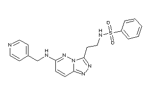 N-[2-[6-(4-pyridylmethylamino)-[1,2,4]triazolo[3,4-f]pyridazin-3-yl]ethyl]benzenesulfonamide