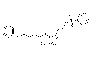 Image of N-[2-[6-(3-phenylpropylamino)-[1,2,4]triazolo[3,4-f]pyridazin-3-yl]ethyl]benzenesulfonamide
