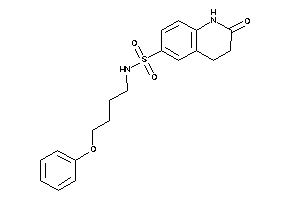 2-keto-N-(4-phenoxybutyl)-3,4-dihydro-1H-quinoline-6-sulfonamide