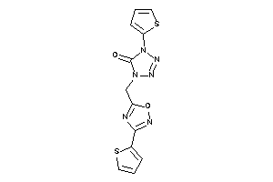 1-(2-thienyl)-4-[[3-(2-thienyl)-1,2,4-oxadiazol-5-yl]methyl]tetrazol-5-one