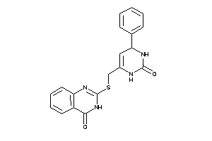 2-[(2-keto-4-phenyl-3,4-dihydro-1H-pyrimidin-6-yl)methylthio]-3H-quinazolin-4-one