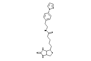 5-(2-keto-1,3,3a,4,6,6a-hexahydrothieno[3,4-d]imidazol-4-yl)-N-[2-(4-pyrazol-1-ylphenyl)ethyl]valeramide