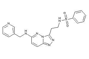 N-[2-[6-(3-pyridylmethylamino)-[1,2,4]triazolo[3,4-f]pyridazin-3-yl]ethyl]benzenesulfonamide