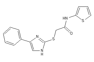 2-[(4-phenyl-1H-imidazol-2-yl)thio]-N-(2-thienyl)acetamide