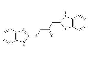 1-(1H-benzimidazol-2-ylthio)-3-(3H-1,3-benzothiazol-2-ylidene)acetone