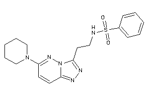 N-[2-(6-piperidino-[1,2,4]triazolo[3,4-f]pyridazin-3-yl)ethyl]benzenesulfonamide