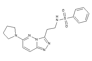 Image of N-[2-(6-pyrrolidino-[1,2,4]triazolo[3,4-f]pyridazin-3-yl)ethyl]benzenesulfonamide