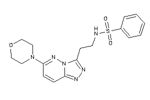 N-[2-(6-morpholino-[1,2,4]triazolo[3,4-f]pyridazin-3-yl)ethyl]benzenesulfonamide