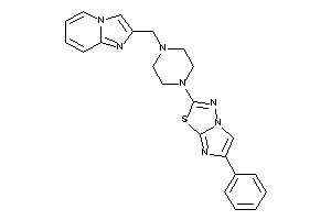 Image of 2-[4-(imidazo[1,2-a]pyridin-2-ylmethyl)piperazino]-6-phenyl-imidazo[2,1-b][1,3,4]thiadiazole