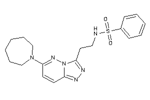 N-[2-[6-(azepan-1-yl)-[1,2,4]triazolo[3,4-f]pyridazin-3-yl]ethyl]benzenesulfonamide