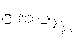 N-phenyl-2-[4-(6-phenylimidazo[2,1-b][1,3,4]thiadiazol-2-yl)piperazino]acetamide