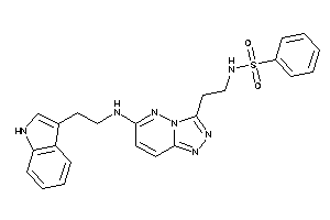 N-[2-[6-[2-(1H-indol-3-yl)ethylamino]-[1,2,4]triazolo[3,4-f]pyridazin-3-yl]ethyl]benzenesulfonamide