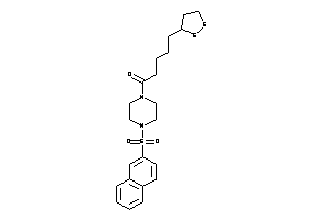 5-(dithiolan-3-yl)-1-[4-(2-naphthylsulfonyl)piperazino]pentan-1-one