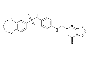 N-[4-[(5-ketothiazolo[3,2-a]pyrimidin-7-yl)methylamino]phenyl]-3,4-dihydro-2H-1,5-benzodioxepine-7-sulfonamide