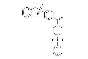 4-(4-besylpiperazine-1-carbonyl)-N-phenyl-benzenesulfonamide