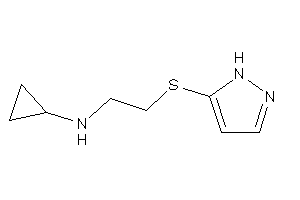 Cyclopropyl-[2-(1H-pyrazol-5-ylthio)ethyl]amine