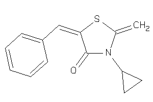 5-benzal-3-cyclopropyl-2-methylene-thiazolidin-4-one