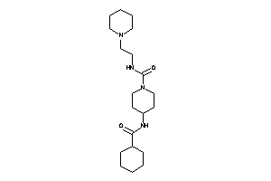 4-(cyclohexanecarbonylamino)-N-(2-piperidinoethyl)piperidine-1-carboxamide