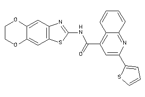 Image of N-(6,7-dihydro-[1,4]dioxino[2,3-f][1,3]benzothiazol-2-yl)-2-(2-thienyl)cinchoninamide