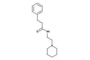 3-phenyl-N-(2-piperidinoethyl)propionamide