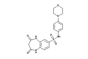 2,4-diketo-N-(4-morpholinophenyl)-1,5-dihydro-1,5-benzodiazepine-8-sulfonamide