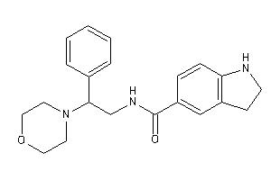 N-(2-morpholino-2-phenyl-ethyl)indoline-5-carboxamide