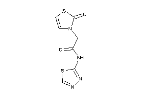 2-(2-keto-4-thiazolin-3-yl)-N-(1,3,4-thiadiazol-2-yl)acetamide