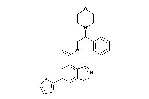 N-(2-morpholino-2-phenyl-ethyl)-6-(2-thienyl)-1H-pyrazolo[3,4-b]pyridine-4-carboxamide