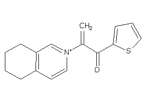 2-(5,6,7,8-tetrahydroisoquinolin-2-ium-2-yl)-1-(2-thienyl)prop-2-en-1-one