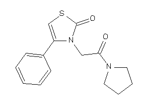 3-(2-keto-2-pyrrolidino-ethyl)-4-phenyl-4-thiazolin-2-one