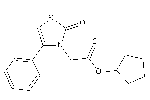 2-(2-keto-4-phenyl-4-thiazolin-3-yl)acetic Acid Cyclopentyl Ester