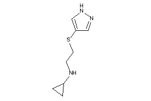 Cyclopropyl-[2-(1H-pyrazol-4-ylthio)ethyl]amine