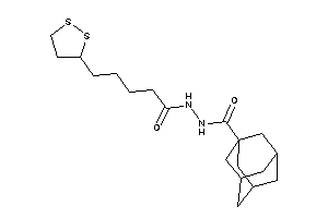 N'-[5-(dithiolan-3-yl)pentanoyl]adamantane-1-carbohydrazide