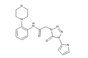 Image of 2-[5-keto-4-(2-thienyl)tetrazol-1-yl]-N-(2-morpholinophenyl)acetamide