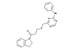 3-[(4-anilino-s-triazin-2-yl)methylthio]-1-indolin-1-yl-propan-1-one