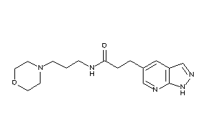 N-(3-morpholinopropyl)-3-(1H-pyrazolo[3,4-b]pyridin-5-yl)propionamide