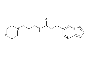 N-(3-morpholinopropyl)-3-pyrazolo[1,5-a]pyrimidin-6-yl-propionamide