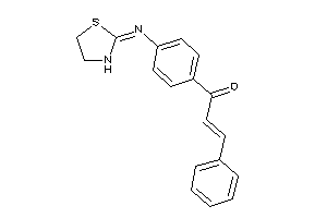 Image of 3-phenyl-1-[4-(thiazolidin-2-ylideneamino)phenyl]prop-2-en-1-one