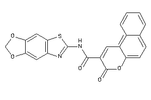 Image of N-([1,3]dioxolo[4,5-f][1,3]benzothiazol-6-yl)-3-keto-benzo[f]chromene-2-carboxamide