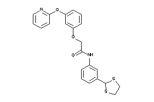 Image of N-[3-(1,3-dithiolan-2-yl)phenyl]-2-[3-(2-pyridyloxy)phenoxy]acetamide
