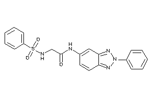 Image of 2-(benzenesulfonamido)-N-(2-phenylbenzotriazol-5-yl)acetamide