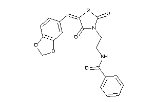 N-[2-(2,4-diketo-5-piperonylidene-thiazolidin-3-yl)ethyl]benzamide