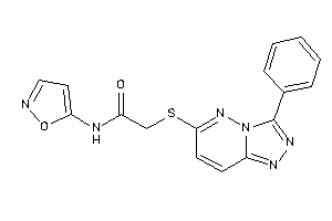 N-isoxazol-5-yl-2-[(3-phenyl-[1,2,4]triazolo[3,4-f]pyridazin-6-yl)thio]acetamide