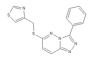 4-[[(3-phenyl-[1,2,4]triazolo[3,4-f]pyridazin-6-yl)thio]methyl]thiazole