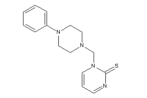 Image of 1-[(4-phenylpiperazino)methyl]pyrimidine-2-thione