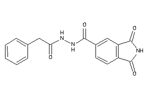 1,3-diketo-N'-(2-phenylacetyl)isoindoline-5-carbohydrazide