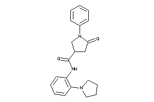 5-keto-1-phenyl-N-(2-pyrrolidinophenyl)pyrrolidine-3-carboxamide