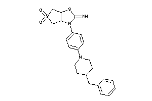 [3-[4-(4-benzylpiperidino)phenyl]-5,5-diketo-3a,4,6,6a-tetrahydrothieno[3,4-d]thiazol-2-ylidene]amine