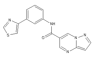 N-(3-thiazol-4-ylphenyl)pyrazolo[1,5-a]pyrimidine-6-carboxamide