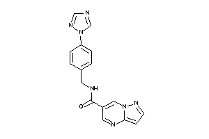 N-[4-(1,2,4-triazol-1-yl)benzyl]pyrazolo[1,5-a]pyrimidine-6-carboxamide